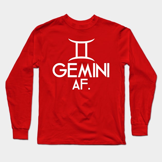 Gemini AF Long Sleeve T-Shirt by SillyShirts